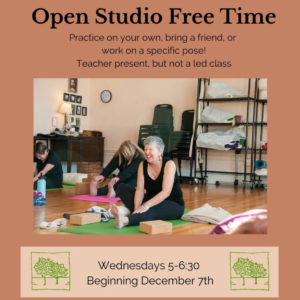 WVL Yoga open studio time
