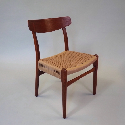 Wegner-CH23-Danish-Brandy-C-Wvl-Safari-Resized.jpg Danish Cord Chair by Hans Wegner - split rail warp/weft weave